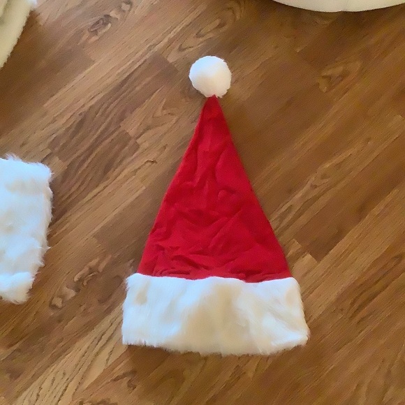 SANTA CLAUSE SUIT COSTUME 7 pieces Faux Fur Christmas Holiday Dress Up Costume - Picture 2 of 7